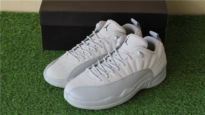 Authentic Air Jordan 12 Wolf Grey Low